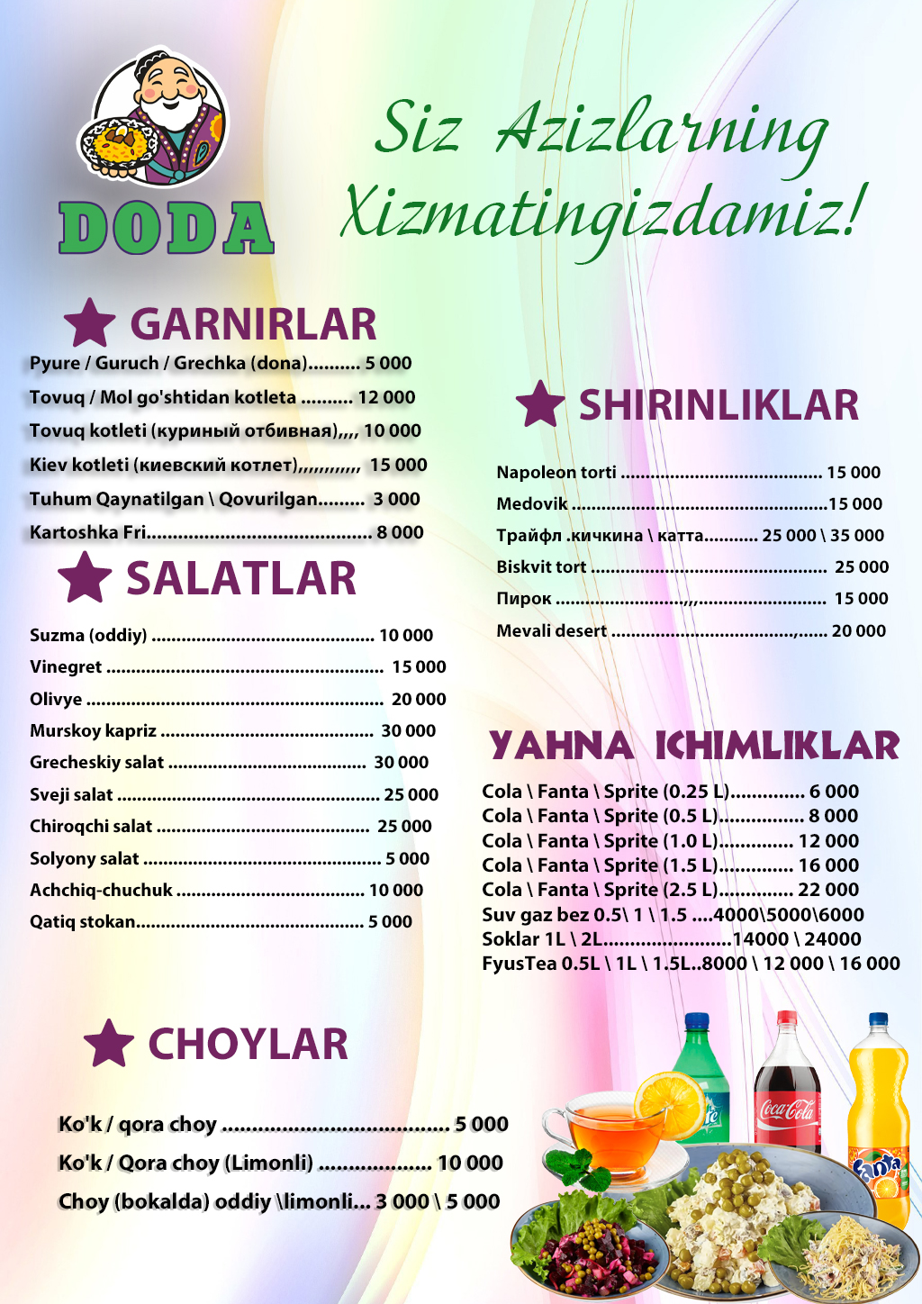 DodaMilliy menyu 2